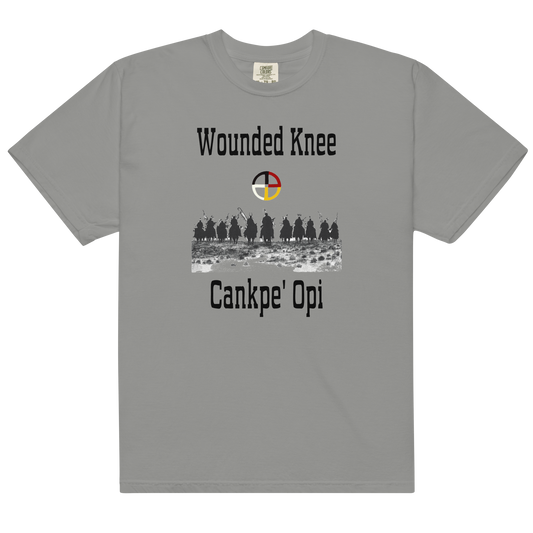 Wounded Knee Men’s garment-dyed heavyweight t-shirt